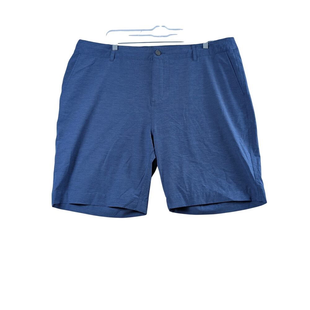 Faherty All Day Shorts Mens 38 9" Blue Drawstring Lightweight Preppy Athleisure